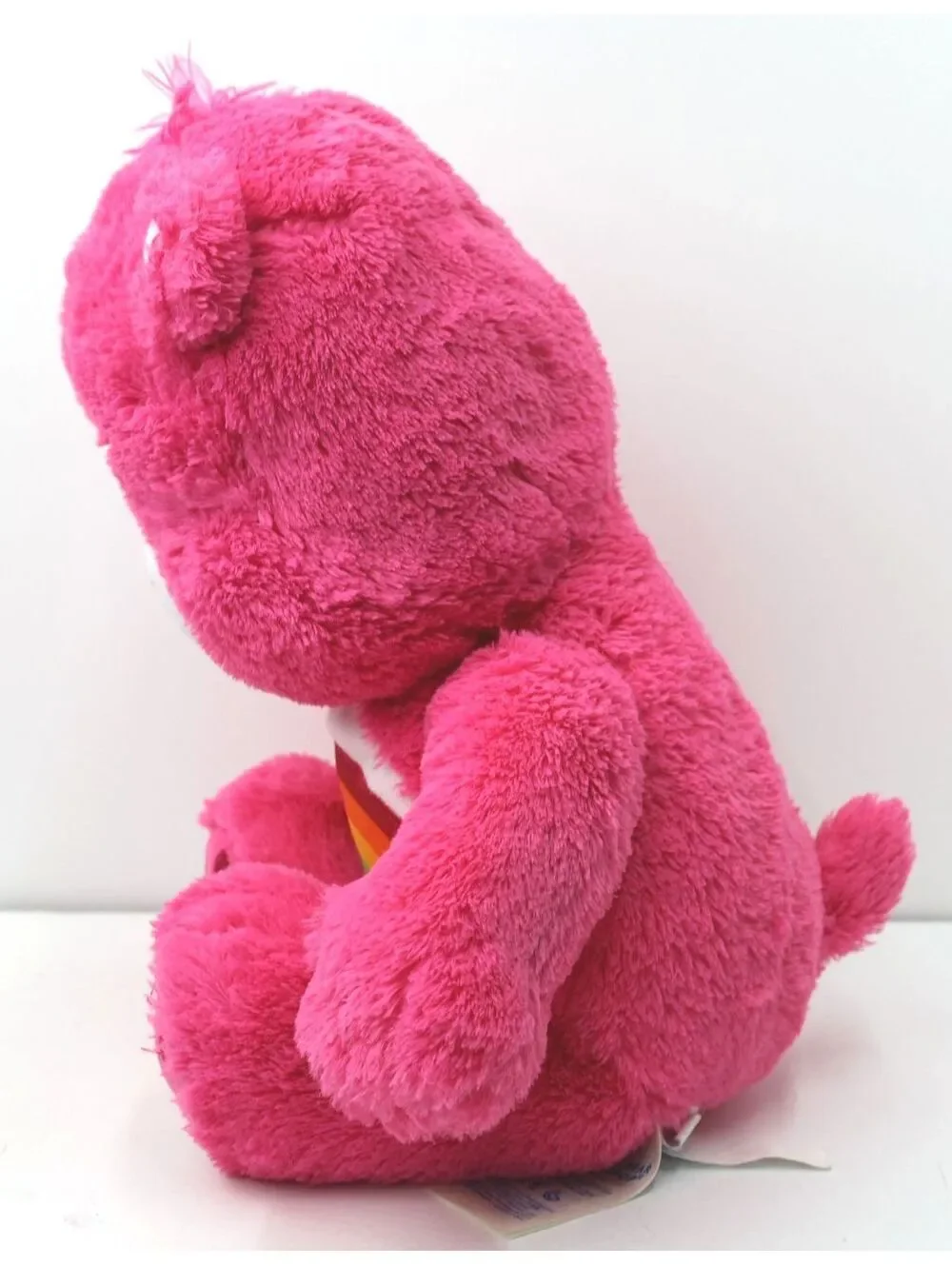 Build A Bear Care Bears Cheer Bear Plush Toy with Rainbow Belly Badge